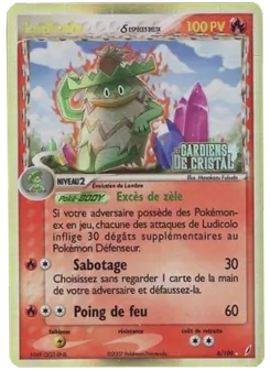 Carte Pokémon Ludicolo δ 6 — EX Gardiens de Cristal