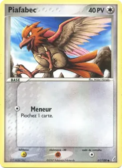 Carte Pokémon Piafabec 61 — EX Gardiens de Cristal