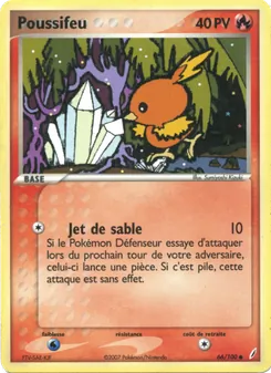 Carte Pokémon Poussifeu 66 — EX Gardiens de Cristal