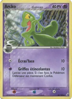 Carte Pokémon Arcko δ 68 — EX Gardiens de Cristal