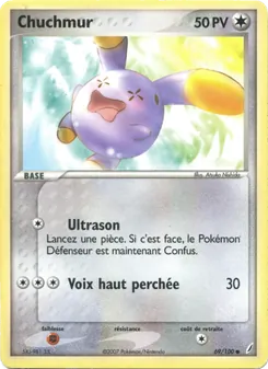 Carte Pokémon Chuchmur 69 — EX Gardiens de Cristal