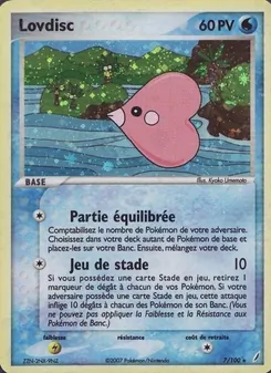 Carte Pokémon Lovdisc 7 — EX Gardiens de Cristal