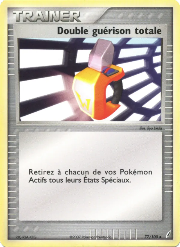 Carte Pokémon Double guérison totale 77/100 de l'extension EX Gardiens de Cristal
