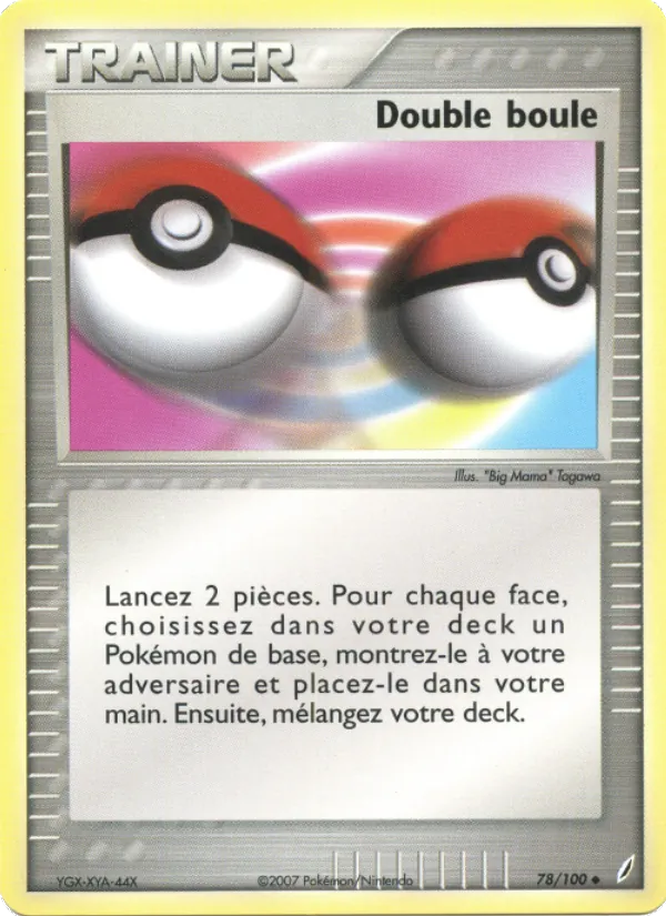 Carte Pokémon Double boule 78/100 de l'extension EX Gardiens de Cristal