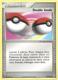 Carte Pokémon Double boule 78 — EX Gardiens de Cristal