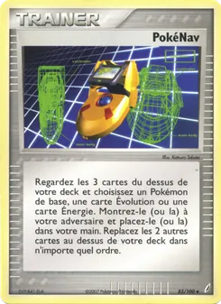 Carte Pokémon PokéNav 83 — EX Gardiens de Cristal