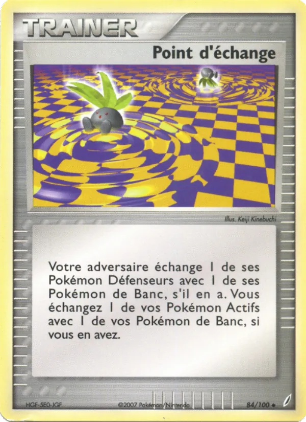 Carte Pokémon Point d'échange 84/100 de l'extension EX Gardiens de Cristal