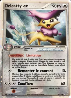 Carte Pokémon Delcatty ex 91 — EX Gardiens de Cristal