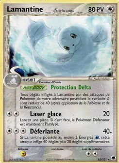 Carte Pokémon Lamantine δ 15 — EX Île des Dragons