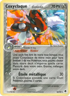 Carte Pokémon Coxyclaque δ 18 — EX Île des Dragons