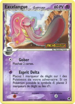 Carte Pokémon Excelangue δ 19 — EX Île des Dragons