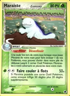Carte Pokémon Maraiste δ 21 — EX Île des Dragons