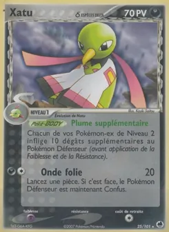 Carte Pokémon Xatu δ 25 — EX Île des Dragons
