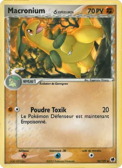 Carte Pokémon Macronium δ 26 — EX Île des Dragons