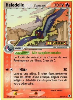 Carte Pokémon Heledelle δ 40 — EX Île des Dragons