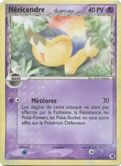 Carte Pokémon Héricendre δ 45 — EX Île des Dragons