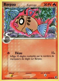 Carte Pokémon Barpau δ 49 — EX Île des Dragons