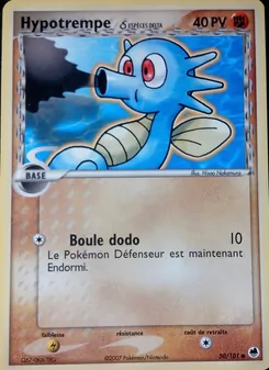Carte Pokémon Hypotrempe δ 50 — EX Île des Dragons