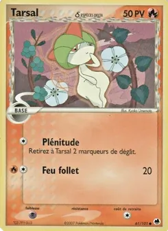 Carte Pokémon Tarsal δ 61 — EX Île des Dragons
