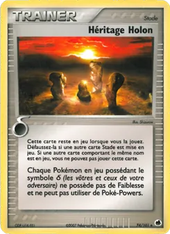 Carte Pokémon Héritage Holon 74 — EX Île des Dragons