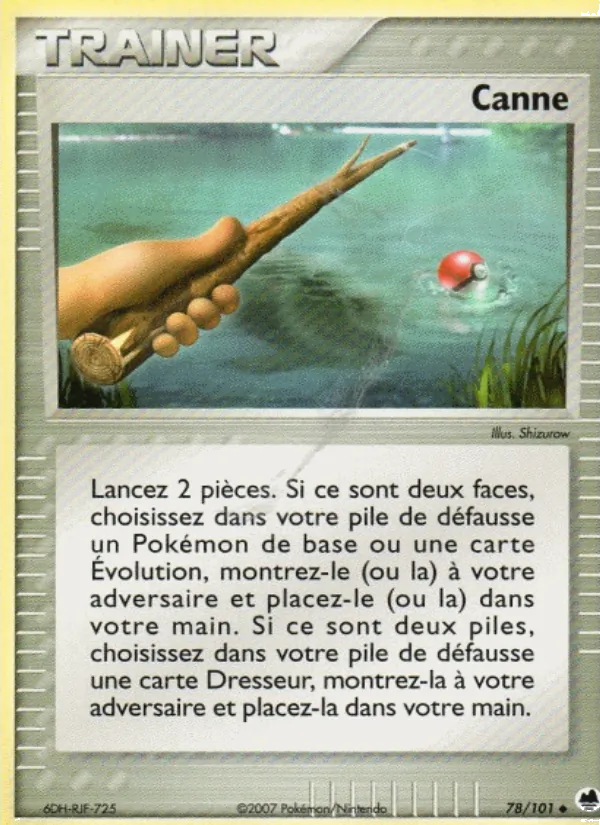 Carte Pokémon Canne 78/101 de l'extension EX Île des Dragons