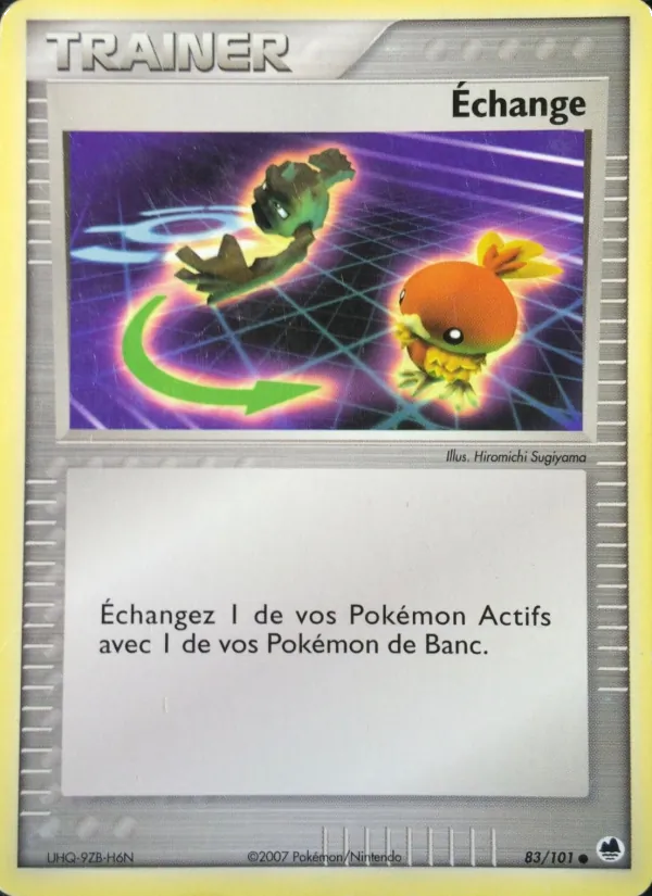 Carte Pokémon Échange 83/101 de l'extension EX Île des Dragons