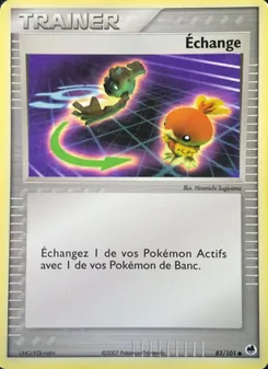 Carte Pokémon Échange 83 — EX Île des Dragons