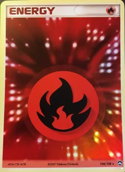 Carte Pokémon Énergie Feu 104