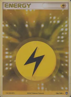 Carte Pokémon Énergie Électrique 106 — EX Gardiens du Pouvoir