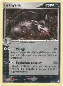 Carte Pokémon Grahyena 18 — EX Gardiens du Pouvoir