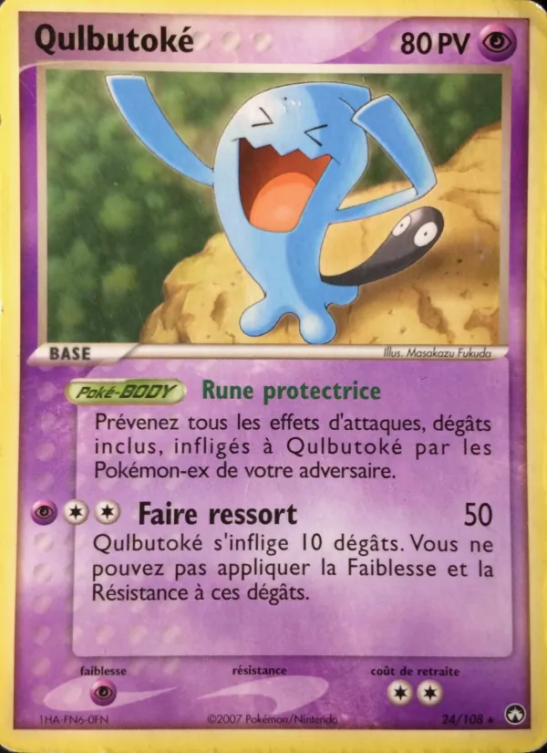Carte Pokémon Qulbutoké 24/108 de l'extension EX Gardiens du Pouvoir