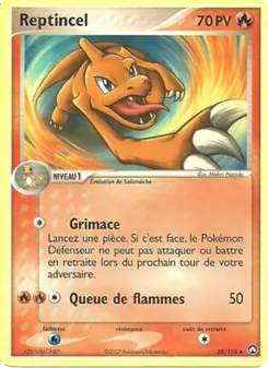 Carte Pokémon Reptincel 28 — EX Gardiens du Pouvoir