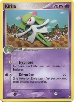 Carte Pokémon Kirlia 31 — EX Gardiens du Pouvoir