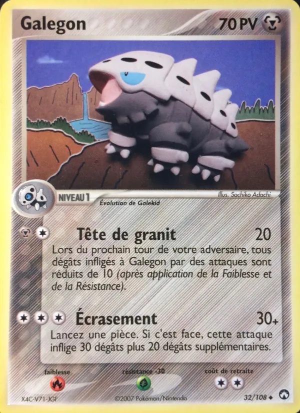 Carte Pokémon Galegon 32/108 de l'extension EX Gardiens du Pouvoir