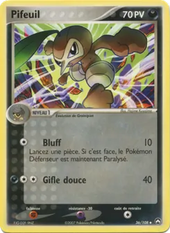 Carte Pokémon Pifeuil 36