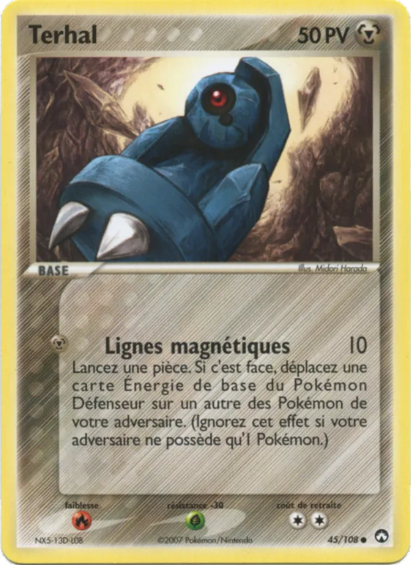 Carte Pokémon Terhal 45/108 de l'extension EX Gardiens du Pouvoir