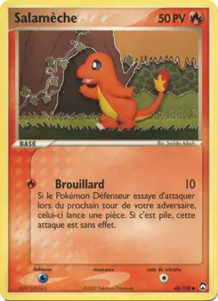 Carte Pokémon Salamèche 48 — EX Gardiens du Pouvoir