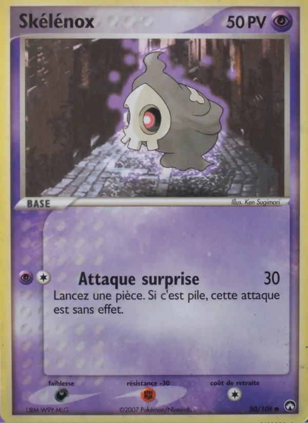 Carte Pokémon Skélénox 50/108 de l'extension EX Gardiens du Pouvoir