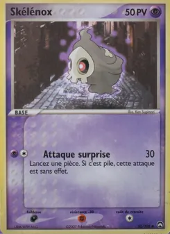 Carte Pokémon Skélénox 50 — EX Gardiens du Pouvoir