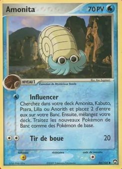Carte Pokémon Amonita 56 — EX Gardiens du Pouvoir