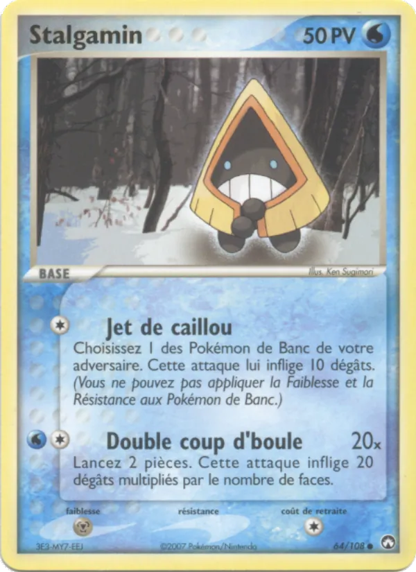 Carte Pokémon Stalgamin 64/108 de l'extension EX Gardiens du Pouvoir