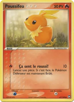 Carte Pokémon Poussifeu 67