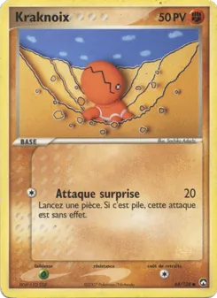Carte Pokémon Kraknoix 68 — EX Gardiens du Pouvoir
