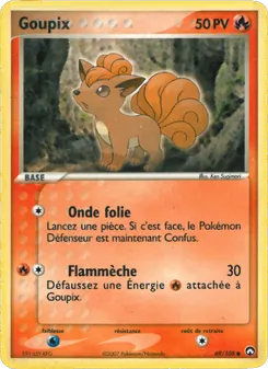 Carte Pokémon Goupix 69 — EX Gardiens du Pouvoir