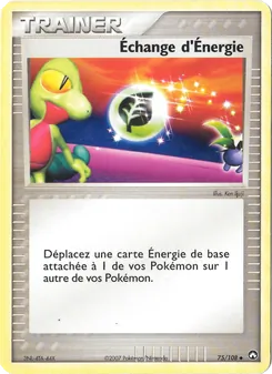Carte Pokémon Échange d'Énergie 75 — EX Gardiens du Pouvoir