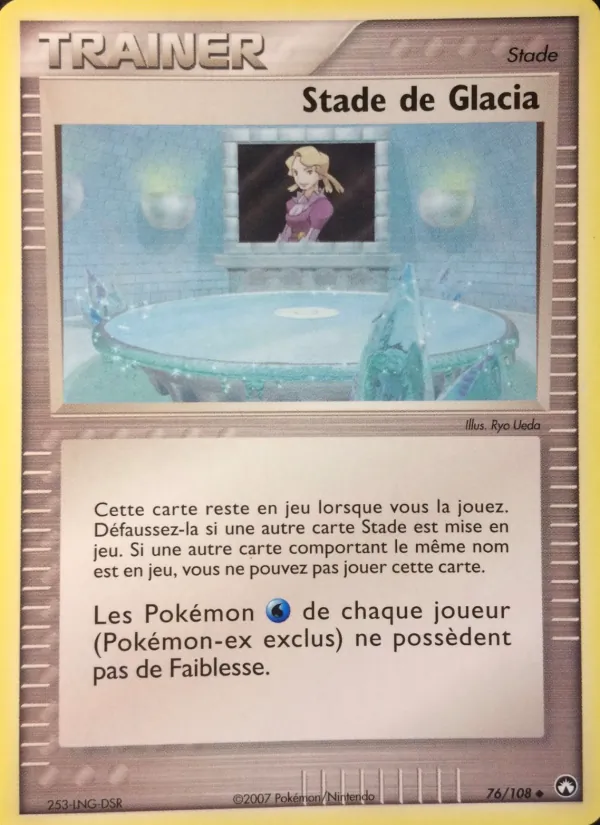 Carte Pokémon Stade de Glacia 76/108 de l'extension EX Gardiens du Pouvoir