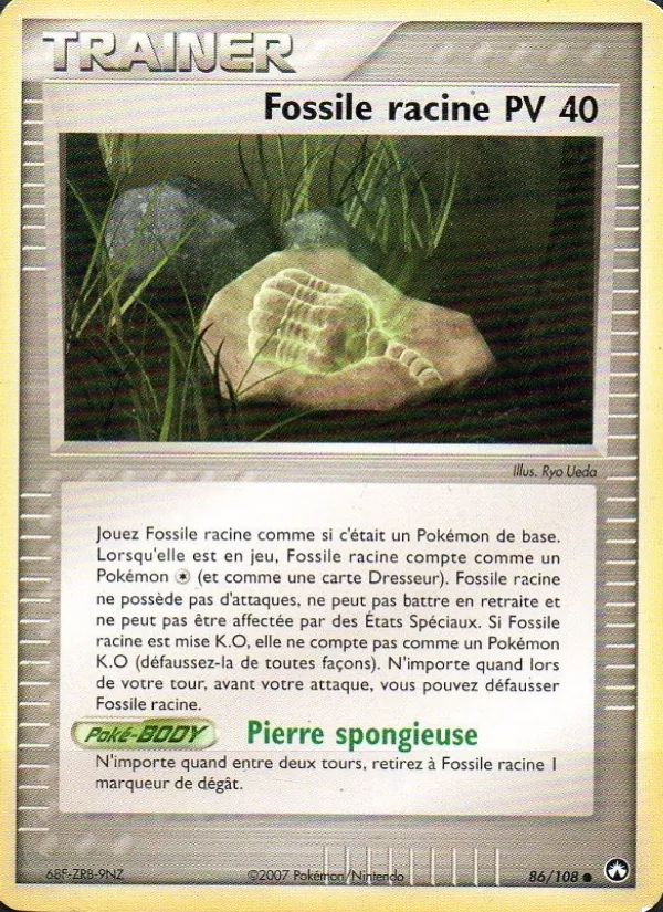 Carte Pokémon Fossile racine 86/108 de l'extension EX Gardiens du Pouvoir