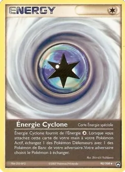 Carte Pokémon Énergie Cyclone 90 — EX Gardiens du Pouvoir