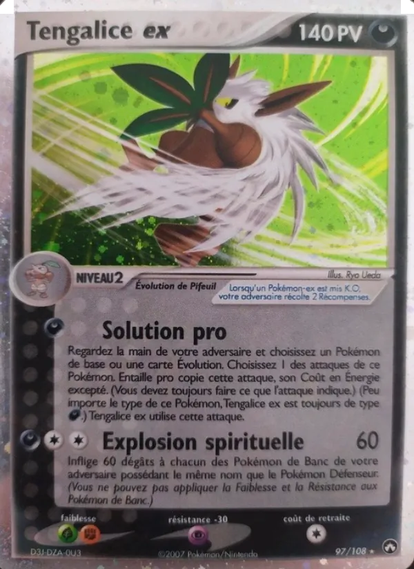 Carte Pokémon Tengalice ex 97/108 de l'extension EX Gardiens du Pouvoir