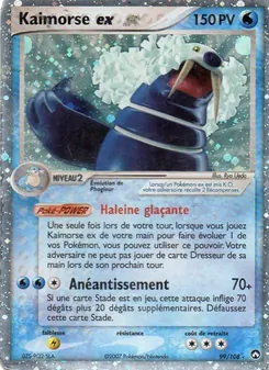 Carte Pokémon Kaimorse ex 99
